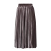 Velvet Pleated Skirts Women 2018 Autumn Winter Fashion Streetwear Midi Skirt Ladies Elastic Hight Waist Casual Skirt Black Green