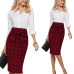 Vfemage Womens Elegant Pleated Bow High Waist Slim Wear To Work Office Business Party Cocktail Fitted Bodycon Pencil Skirt 865