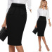 Vfemage Womens Elegant Pleated Bow High Waist Slim Wear To Work Office Business Party Cocktail Fitted Bodycon Pencil Skirt 865