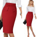 Vfemage Womens Elegant Pleated Bow High Waist Slim Wear To Work Office Business Party Cocktail Fitted Bodycon Pencil Skirt 865