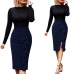 Vfemage Womens Elegant Ruched Ruffle High Waist Slit Split Work Business Cocktail Party Fitted Stretch Bodycon Pencil Skirt 1007