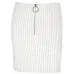 Waatfaak Fashion Striped High Waist Mini Skirts Women Zipper Split Stretchy Bodycon Sexy Slim Casual Black Ladies Skirt Summer