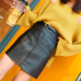 Winter Beige Black A-Line PU Leather Skirt For Women High Waist Office Wear Skirts Female short Skirt with Belt