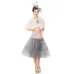 Wipalo Petticoat Skirt Retro Boneless Body wedding Gauze Women 5 Solid Colors Tutu Puff Skirt Vintage Petticoat Swing Ball-gown