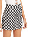 Wipalo checkerboard high waist skirt 2018 summer sexy mini skirt zipper unif checkered skirts womens short bottom saia gothic