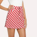 Wipalo checkerboard high waist skirt 2018 summer sexy mini skirt zipper unif checkered skirts womens short bottom saia gothic