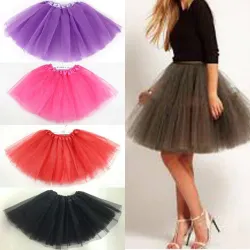 Women Adult Dancewear Tutu Pettiskirt Princess Party Skirts Mini Dance summer short skirts space candy-colored tutu skirts women