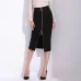 Women Bandage Skirt Black Long Sexy Pencil Skirts Womens Office Black High Waist Zipper Slim Ladies Skirt Pencil Plus Size