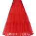 Women Black Red Retro Skirt For Wedding Fashion Vintage Long Skirts Crinoline Underskirt Ball Gown Empire Voile Tulle Petticoat