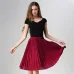 Women Chiffon Pleated Skirt Vintage High Waist Tutu Skirts Womens Saia Midi Rokken 2016 Summer Style Jupe Femme Skirt
