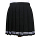 Women Cosplay Pleated Skirt Girl School Uniform Skirt Solid High Waist Skirt Mini Skirts