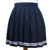 Women Cosplay Pleated Skirt Girl School Uniform Skirt Solid High Waist Skirt Mini Skirts