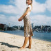 Women Leopard Print Long Skirt Sexy Asymmetrical High Waist Chiffon Skirts Party Club Dailywear Skirts Plus Size