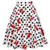 Women Midi Skirt Runway Vintage Rockabilly Womens Pinup 50s 60s Cotton Pleated Skirts High Waist Pinup Mini Black Daily Skirts
