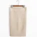 Women Midi Skirts Suede Solid 7 Colors Pencil Skirt Female Autumn Winter High Waist Bodycon Vintage Suede Split Stretchy SP012