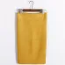 Women Midi Skirts Suede Solid 7 Colors Pencil Skirt Female Autumn Winter High Waist Bodycon Vintage Suede Split Stretchy SP012