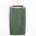Women Midi Skirts Suede Solid 7 Colors Pencil Skirt Female Autumn Winter High Waist Bodycon Vintage Suede Split Stretchy SP012