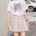 Women Mini Pleat Skirt Harajuku Preppy Style Plaid Skirts Cute Japanese School Uniforms Ladies Jupe Kawaii Skirt Saia Faldas