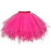 Women Skirts Ball Gown Solid Skirt Dancing Mini Tulle Skirt Girls Tutu Ballet Clothes Black Pink 18Mar23