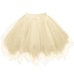 Women Skirts Ball Gown Solid Skirt Dancing Mini Tulle Skirt Girls Tutu Ballet Clothes Black Pink 18Mar23