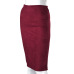 Women Skirts Suede Split Thick Stretchy Skirt Female Autumn Winter Bodycon Sexy Pencil Skirts Plus Size