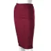 Women Skirts Suede Split Thick Stretchy Skirt Female Autumn Winter Bodycon Sexy Pencil Skirts Plus Size