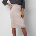 Women Skirts Suede Split Thick Stretchy Skirt Female Pencil Skirts Plus Size Faldas Mujer