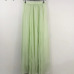 Women's Elegant High Waist Chiffon Skirt Elastic Waist Casual Long Maxi Skirts Saias 80/90/100cm 22 Color 2018 Summer Autumn New