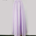 Women's Elegant High Waist Chiffon Skirt Elastic Waist Casual Long Maxi Skirts Saias 80/90/100cm 22 Color 2018 Summer Autumn New