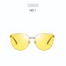 Yellow Sunglasses Girls Polarized Eyewear Uv400 Red Lens Vintage Cute High Quality Brand Designer Children Glasses Cat Eye Kids