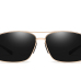 new metal polarized sunglasses Classic anti-glare square 2458 driving sunglasses