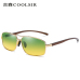 new metal polarized sunglasses Classic anti-glare square 2458 driving sunglasses