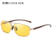 new metal polarized sunglasses Classic anti-glare square 2458 driving sunglasses