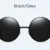 Fashion Retro Steampunk Round Men's Sunglasses Polarized Uv400 High Quality Vintage Driver Black Glasses For Men Brand Designer