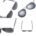 Polarized Sunglasses Uv400 Glasses For Men Vintage Retro Driving Shades For Women Fashion Brand Designer Male Pilot Polar Black