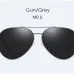 Polarized Sunglasses Uv400 Glasses For Men Vintage Retro Driving Shades For Women Fashion Brand Designer Male Pilot Polar Black