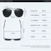 Sunglasses For Men Uv400 Eyewear Polarized Shades For Women Vintage Glasses For Driving Retro Pilot Fashion Black Male Designer