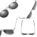 Sunglasses For Men Uv400 Eyewear Polarized Shades For Women Vintage Glasses For Driving Retro Pilot Fashion Black Male Designer