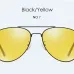 Sunglasses Men Brand Uv400 Eyewear Polarized Shades For Women Vintage Pilot Polar Male Yellow Fashion Driving High Quality Black