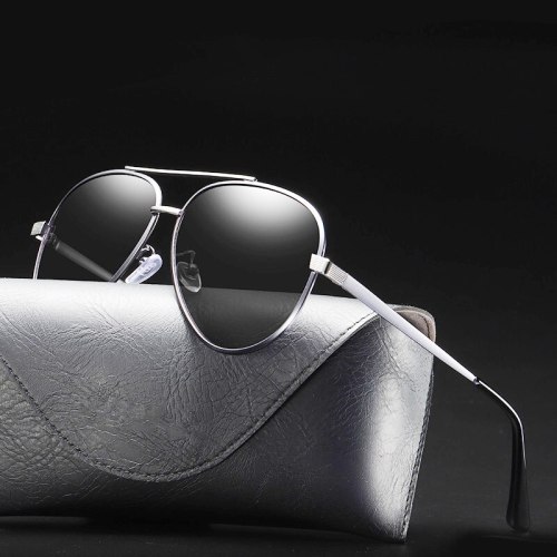 Sunglasses Men Uv400 Eyewear Polarized Vintage Glasses Shades For Women Retro Driving Fashion Black Brand Designer Polar Pilot