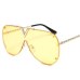 COOLSIR GIRL Fashion Sunglasses Men Women Brand Design Metal Frame Oversized Personality High Quality Unisex Sun Glasses