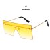 Unisex Fashion 2019 Oversized Square Rimless Sunglasses Women Brand Designer Flat top Big  Sun Glasses Travel Gradient UV400