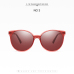 Cat's Eye Sunglasses Polarized Eyewear Uv400 Red Glasses Vintage Retro Driving Shades For Women Luxury Design Fashion Lady Polar