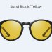 Fashion Male Sunglasses Brand Woman Polarized Uv400 High Quality Vintage Cat Eye Retro Shades Driver Men's Glasses Yellow Lens