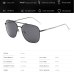 Mens Sunglasses Brand Designer Polarized Uv400 High Quality Vintage Metal Retro Pilot Shades Driving Women's Glasses Top Selling