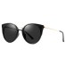 Sunglasses Cat Eye Uv400 Eyewear Polarized Glasses Women Vintage Retro Shades Driving Brand Designer Red Lens Lady High Quality