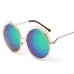Luxury Vintage Round Big Oversized Lens Mirror Brand Designer Pink Sunglasses Lady Cool Retro UV400 Women Sun Glasses Unisex