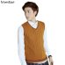 100% Cotton Vest Men 2018 Autumn Winter New Classic V-neck Sleeveless Sweater Cotton Knitwear Pull Men Brand base top Clothing