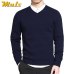 2017 Spring mens sweater pullovers Simple style cotton knitted V neck sweater jumpers Thin male knitwear Blue Red Black M-4XL