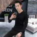 2018 Autumn New Men's Sexy V-Neck  Sweaters Pullover Male Solid Color Slim Fit Black Gray Sweater Tops Knitted Pullovers S-2XL